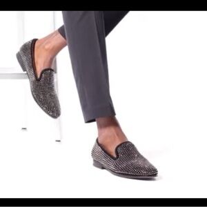 Steve Madden Men's Caviar Rhinestone Smoking Slipper size 9.5